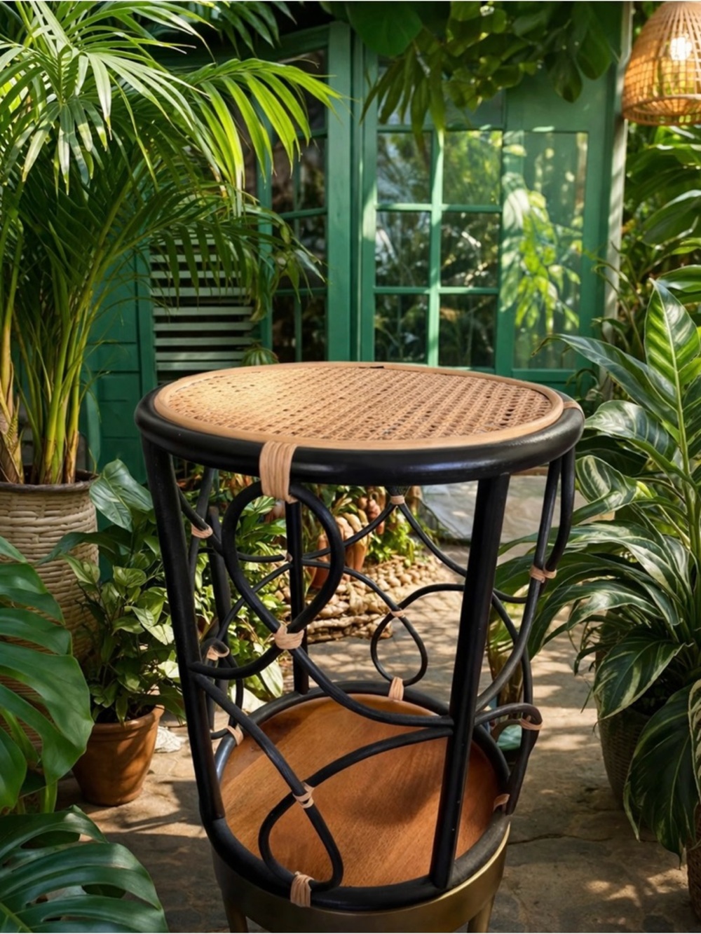 ***SOLD SOLD SOLD***
Woven Cane Top Accent Table